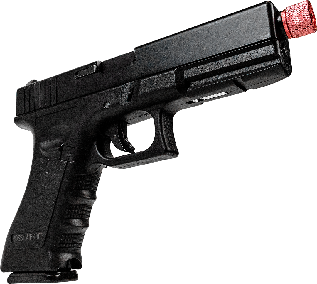 Kit Pistola Glock Airsoft V18 Blowback Green Gás 6mm Rossi