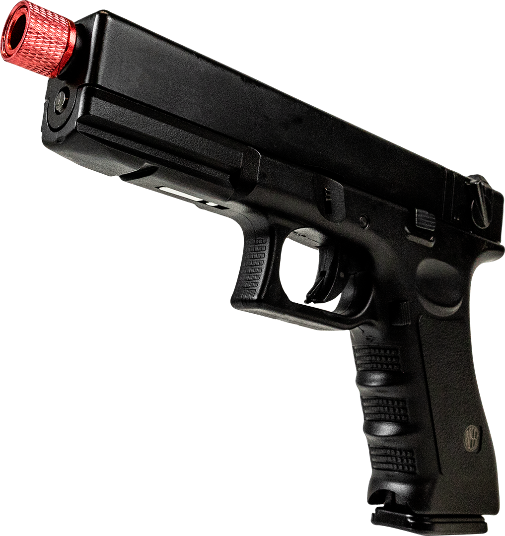 Kit Pistola Glock Airsoft V18 Blowback Green Gás 6mm Rossi