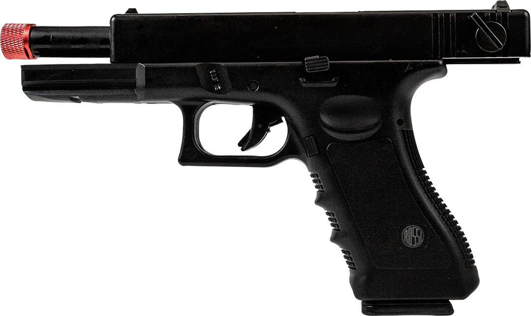 Kit Pistola Glock Airsoft V18 Blowback Green Gás 6mm Rossi