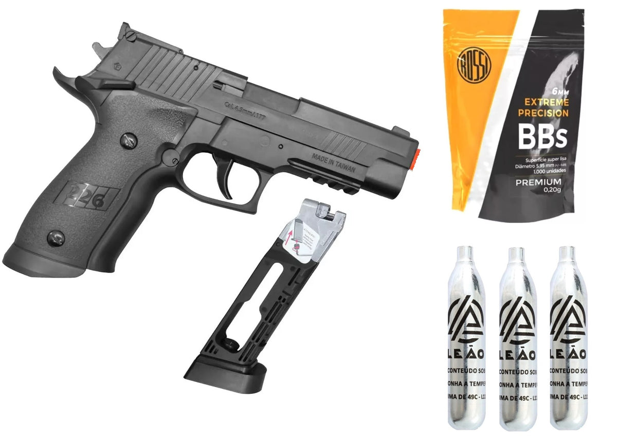 Kit Pistola de Airsoft WINGUN P226 X-4 6MM - CO2