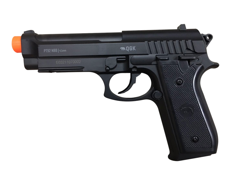 Kit Airgun QGK PT-92 NBB Esfera de Aço 4,5mm