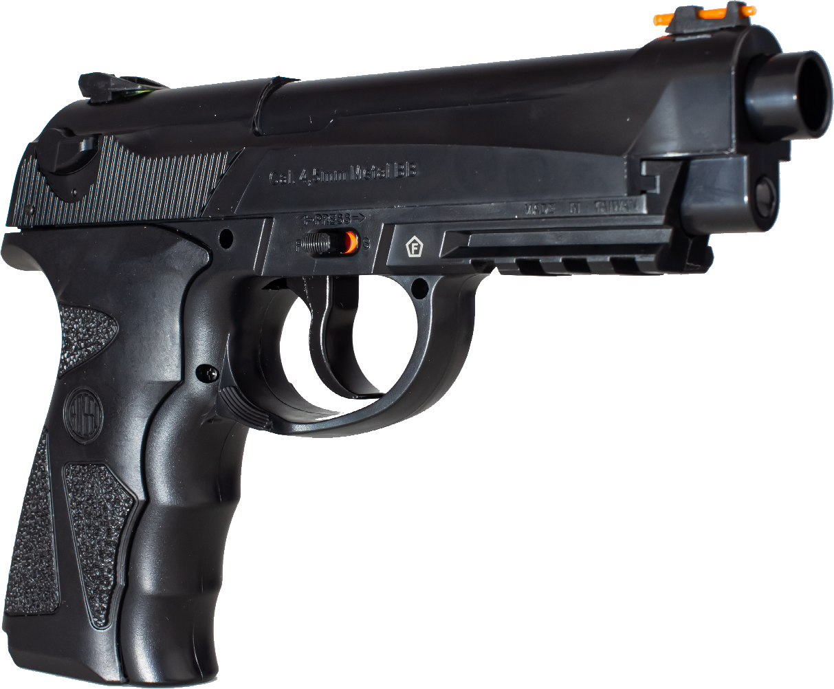Kit Pistola Pressão Airgun C12 Gás Co2 Esfera Aço 4,5mm