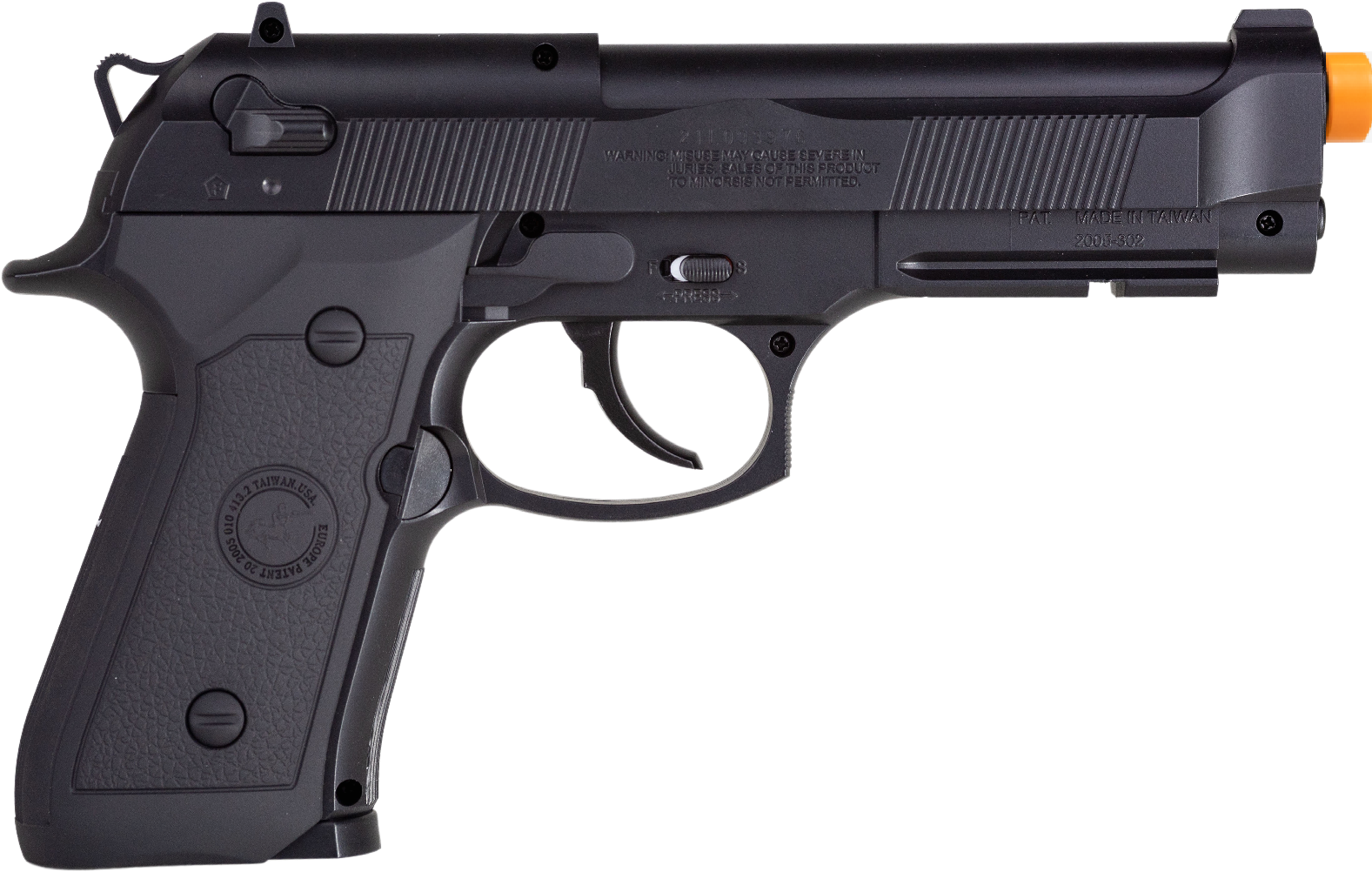 Kit M9 Beretta Gás Co2 Esfera Aço 6mm