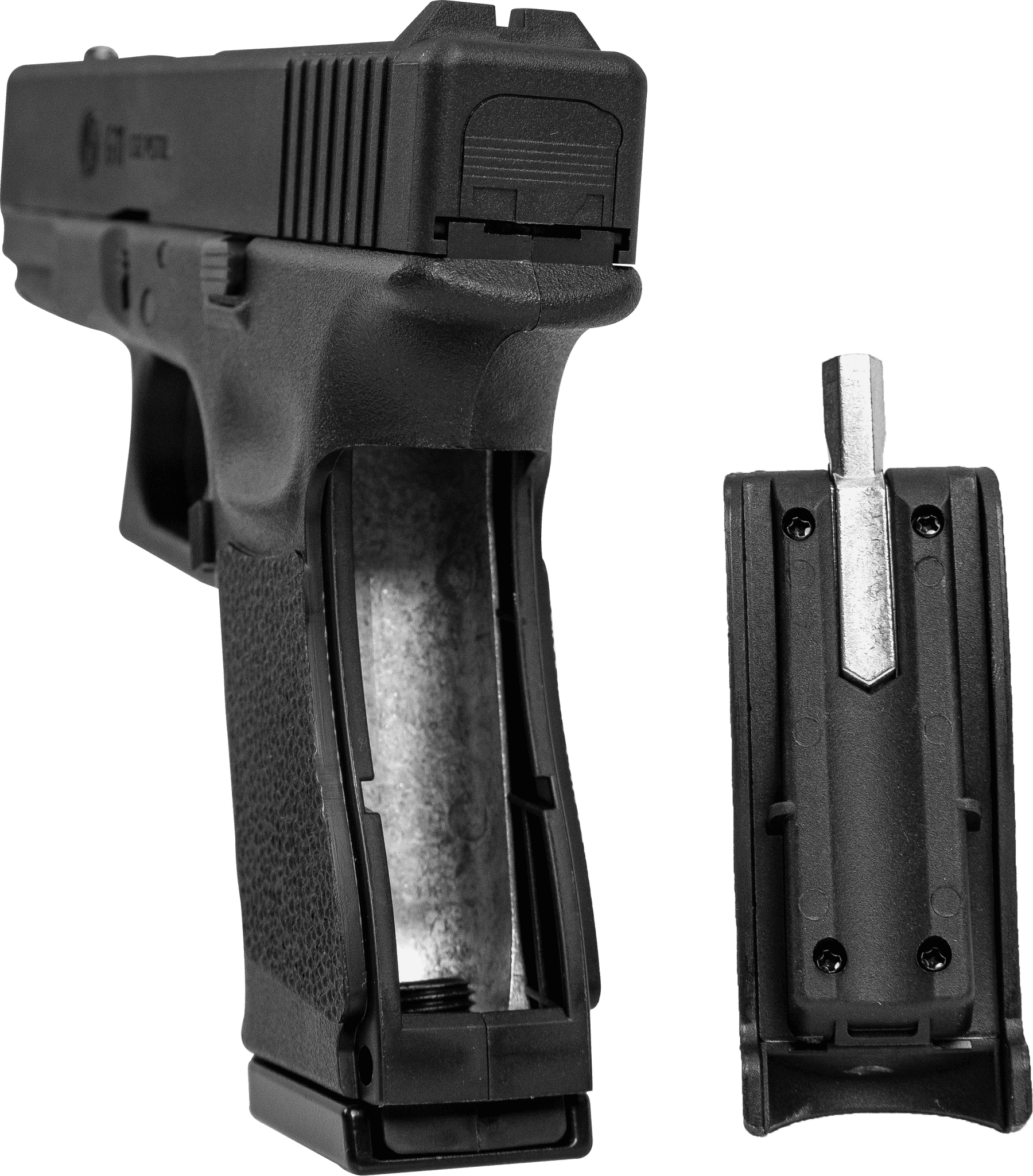 Kit Pistola de Pressão Airgun Rossi G11 Glock Esfera de Aço 6mm