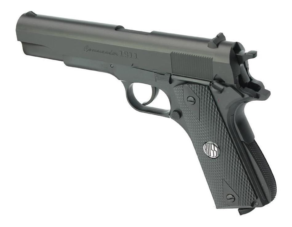 Kit Airgun Co2 4.5mm W125b 1911 Esfera Aço Rossi