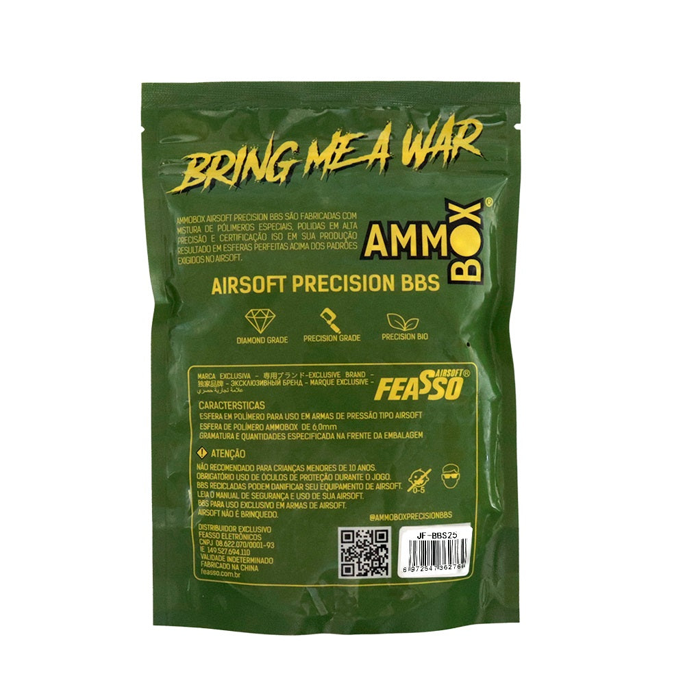 Bbs 0,25g AMMOBOX C/3000 (750g) Munição Airsoft
