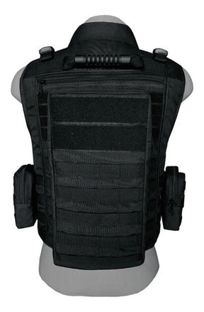 Colete Modular Preto JA Rio Militar + Brinde Bandoleira