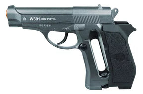 Kit Pistola Pressão Full Metal Airgun W301 Esfera Aço 4,5mm Co2 - FULL METAL
